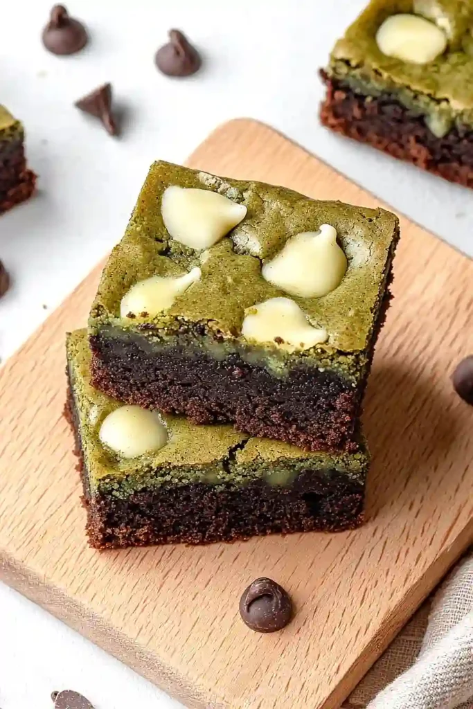matcha brookies