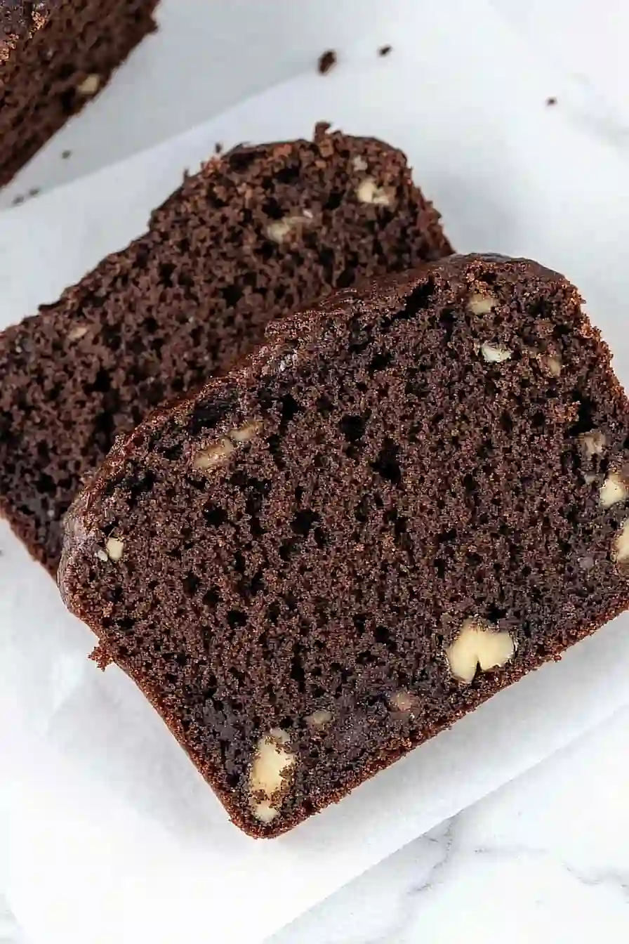 chocolate zucchini bread with nuts